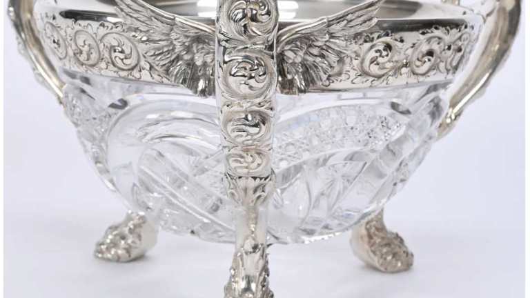 Antique 19th Century American Brilliant Cut Crystal Bowl CONTACT SELLER  Before PURCHASING 