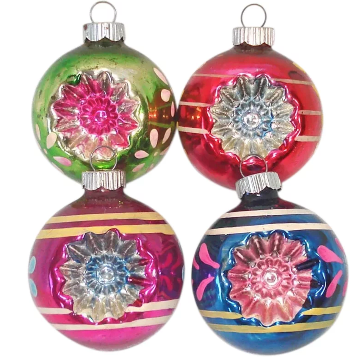 Decorated Clear Glass Christmas Balls - Happy Hooligans