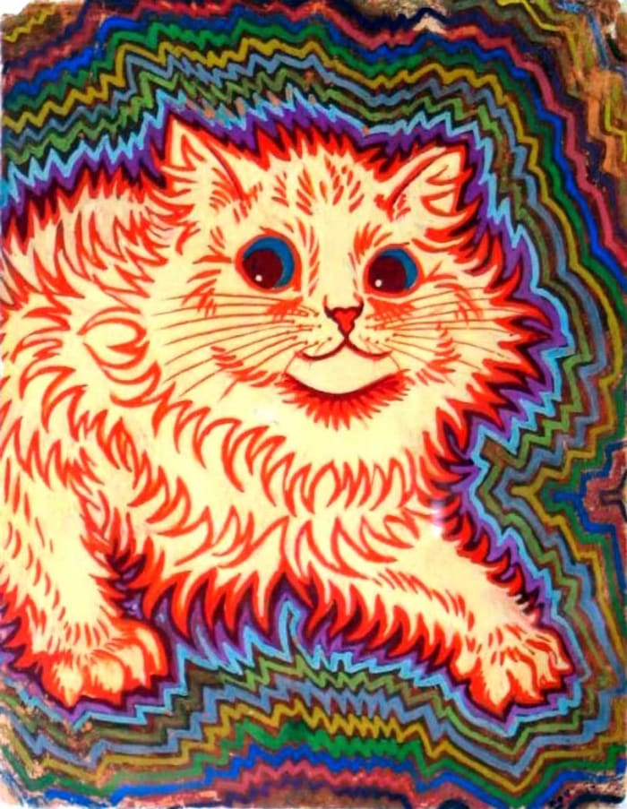 Louis Wain’s Psychotic Cat, 1885.