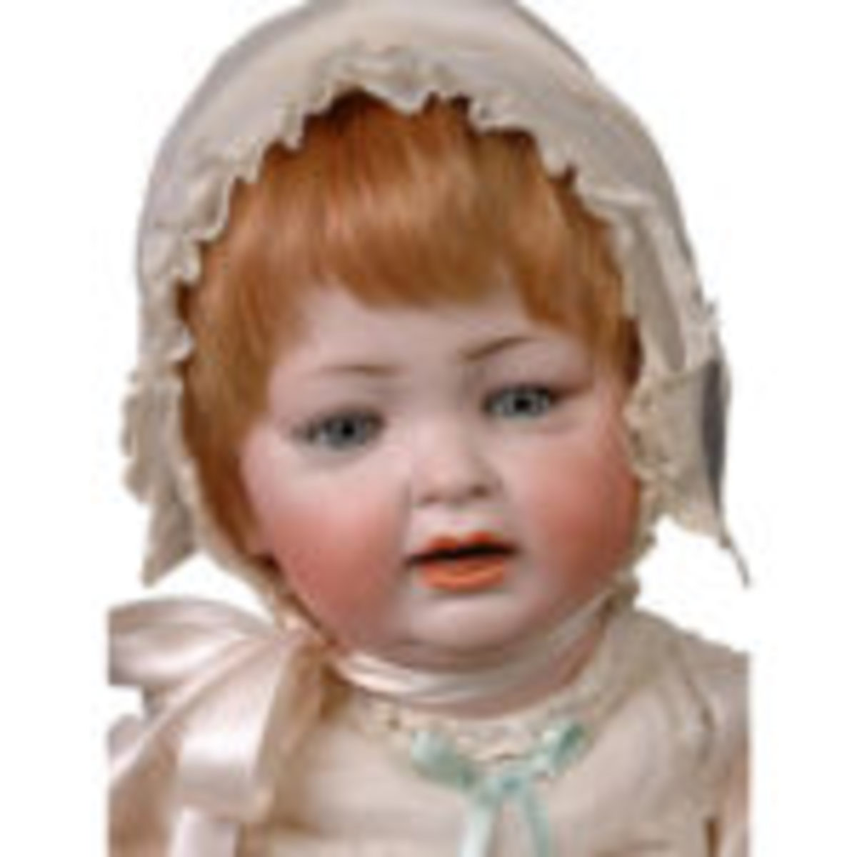 Antique Painted Bisque Doll House Doll Original Clothes - Ruby Lane
