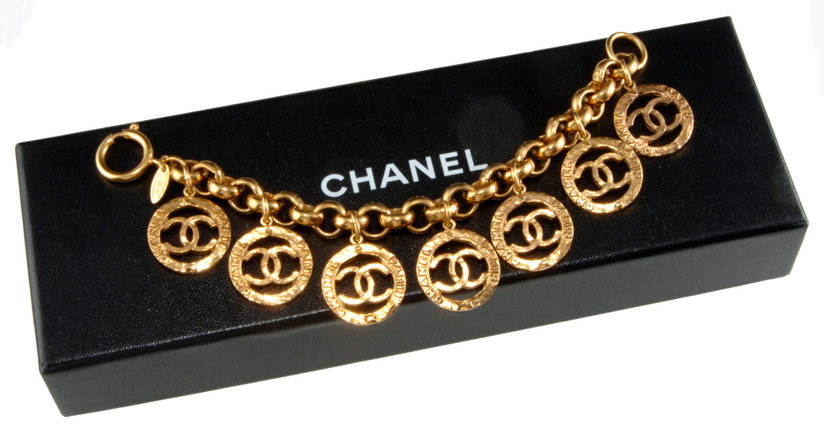 CHANEL, Jewelry, Chanel Charm Bracelet Coco Chanel Fashion Girl