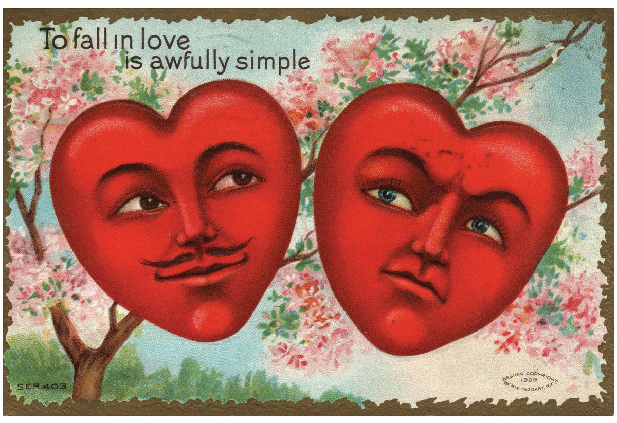 Vintage Carrington Co Valentine - Romantic Valentine - Collectible