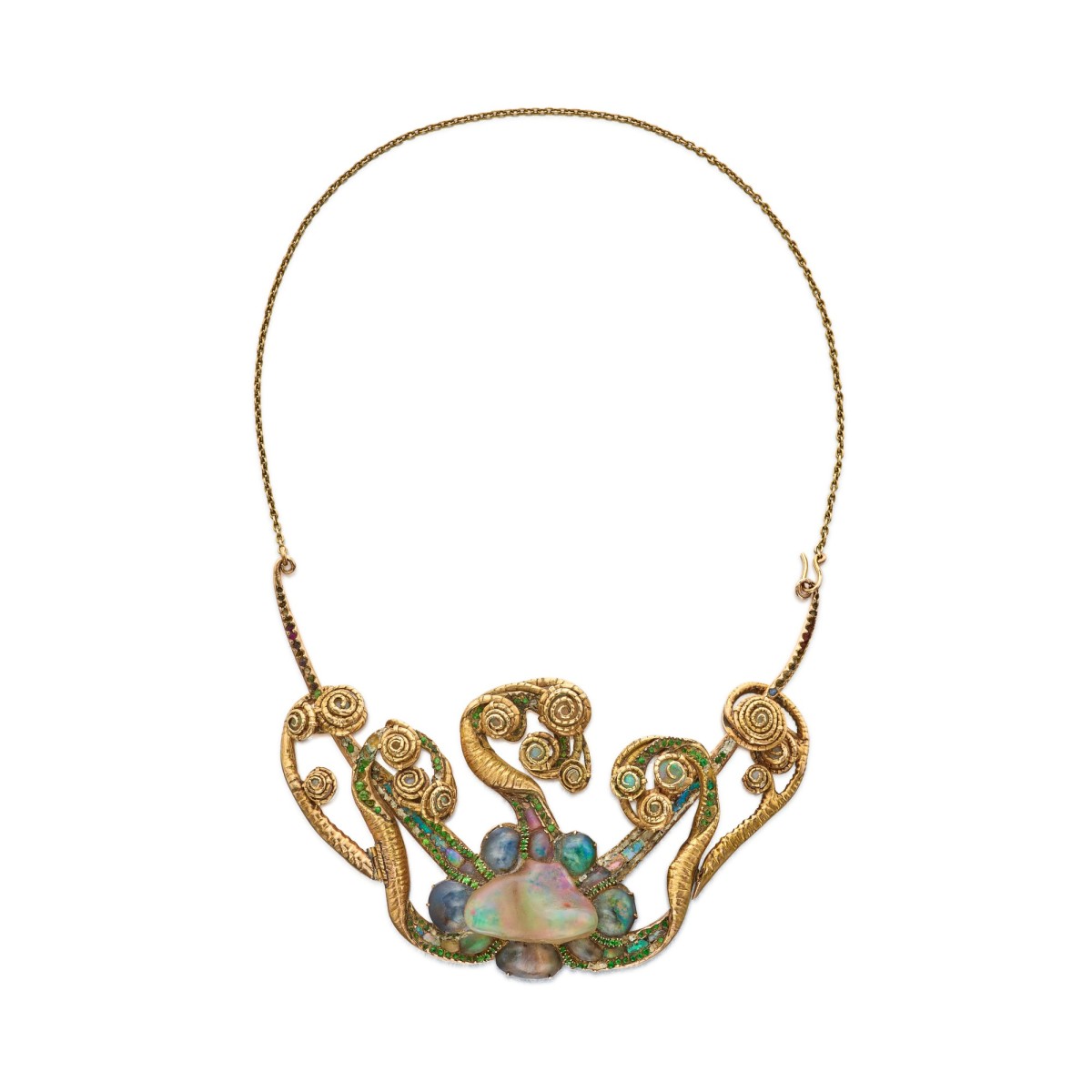 Gorgeous Medusa-inspired Peacock Jewelry
