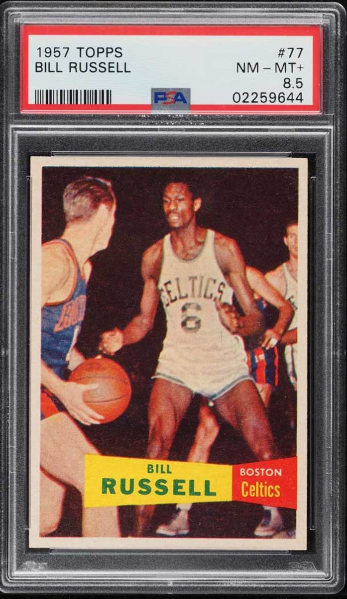 NBA Great Bill Russell's 1957 Rookie Card Nets $660,000 - Antique Trader