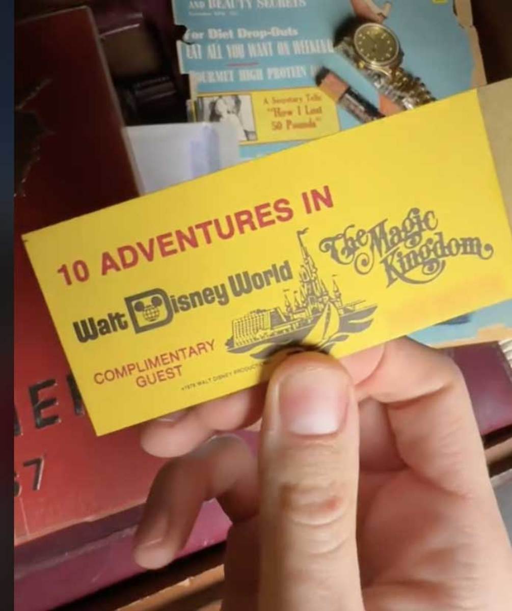 Man Discovers an 8 Walt Disney World Ticket From the '70s Still Works